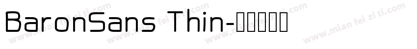 BaronSans Thin字体转换